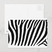 Carte Postale Lignes noires et blanches Zebra (Devant / Derrière)