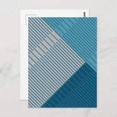 Carte Postale Lignes stylées simples (Devant / Derrière)