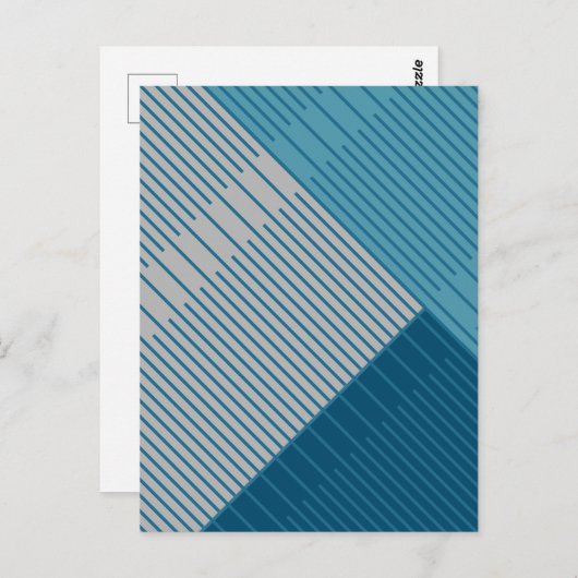 Carte Postale Lignes stylées simples (Devant / Derrière)