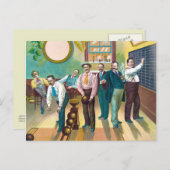 Carte Postale Ligue de Bowling (Devant / Derrière)