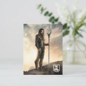 Carte Postale Ligue de Justice | Aquaman Sur Le Champ De Bataill (Debout devant)