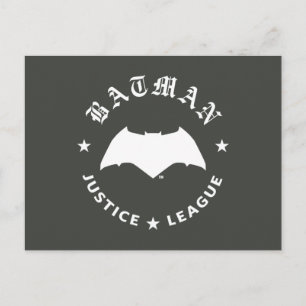 Carte Postale Ligue de Justice Batman Retro Bat Emblem