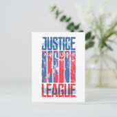 Carte Postale Ligue de Justice | Blue & Red Group Pop Art (Debout devant)