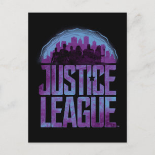 Carte Postale Ligue de Justice Justice League City Silhouette