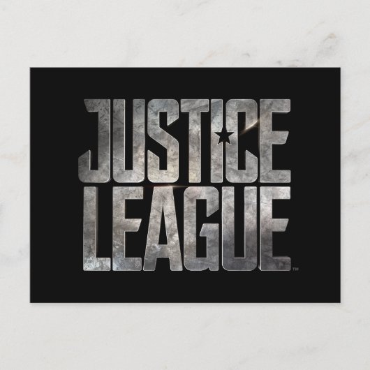 Carte Postale Ligue de Justice | Logo métallique de la Ligue de (Devant)