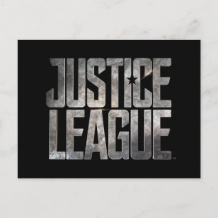 Carte Postale Ligue de Justice Logo métallique de la Ligue de