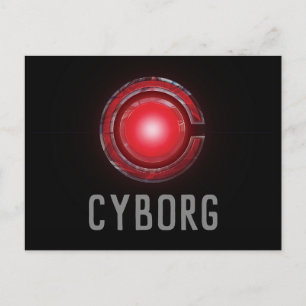 Carte Postale Ligue de Justice   Symbole Cyborg brillant