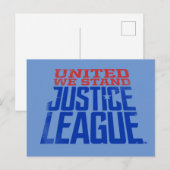 Carte Postale Ligue de Justice | United We Stand Graphic (Devant / Derrière)