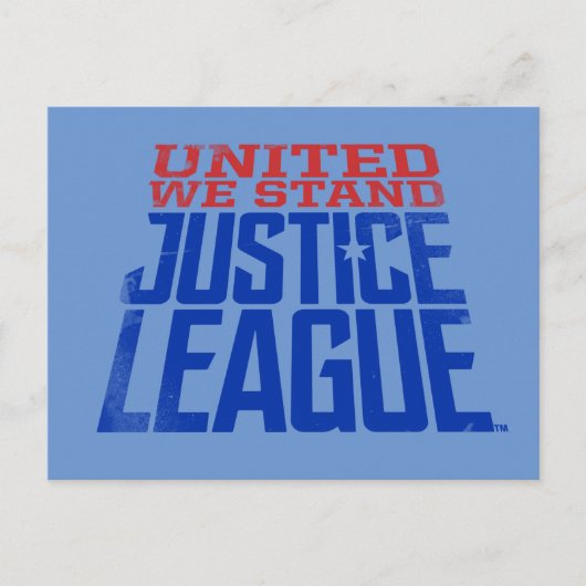 Carte Postale Ligue de Justice | United We Stand Graphic (Devant)