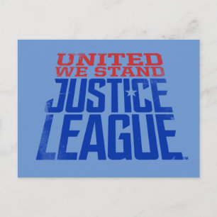 Carte Postale Ligue de Justice   United We Stand Graphic
