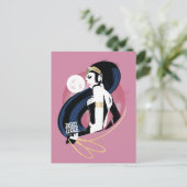 Carte Postale Ligue de Justice | Wonder Woman Profil Pop Art (Debout devant)