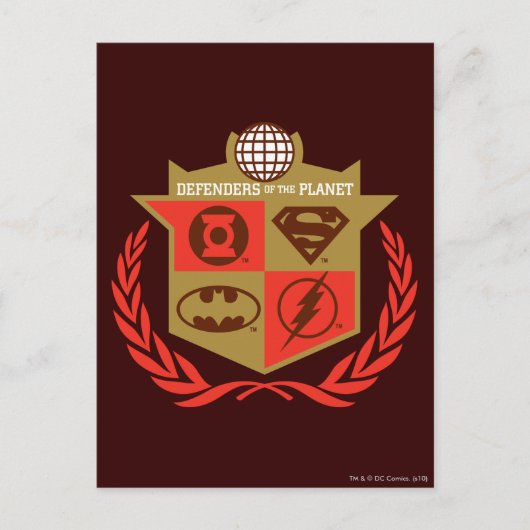 Carte Postale Ligue des défenseurs de la justice de la planète (Devant)