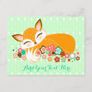 Carte Postale Lil Foxie Cub - Cute Baby Fox Custom Postcard