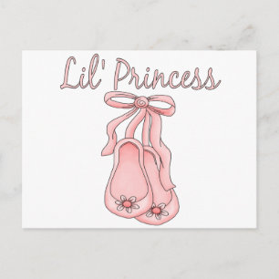 Carte Postale Lil' Princess Ballet Chaussures    1
