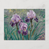 Carte Postale Lilac Irises, Iris Mauves, Claude Monet (Devant)