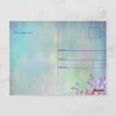 Carte Postale Lilac Lavande Fleurs Mariage (Dos)