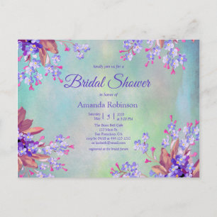 Carte Postale Lilac Lavande Fleurs Mariage