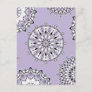 Carte postale Lilac Mandalas 2