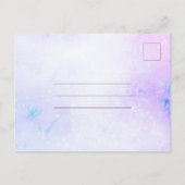 Carte Postale Lilac Violet Fleur Quinceanera Enregistrer La Date (Dos)