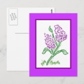 Carte Postale Lilacs (Devant / Derrière)
