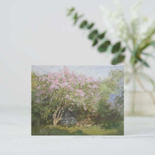 Carte Postale Lilacs au soleil par Claude Monet Postcard (Debout devant)