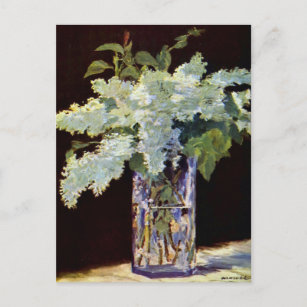 Carte Postale Lilacs blancs Manet Still Life