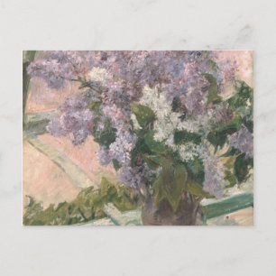Carte Postale Lilacs dans la fenêtre par Mary Cassatt Peintre am