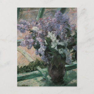 Carte Postale Lilacs dans une fenêtre par Mary Cassatt, Art Vint