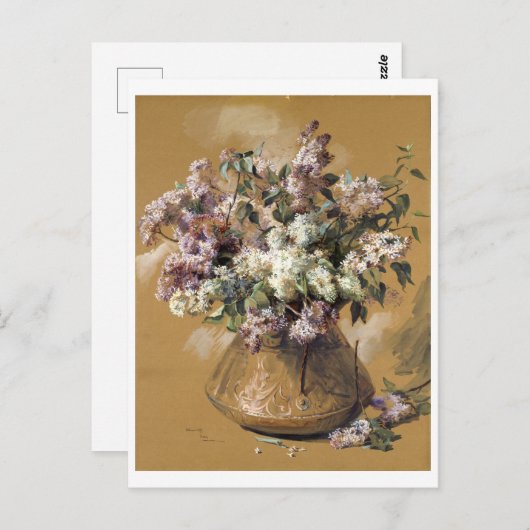 Carte Postale Lilacs Elizabeth Nourse (Devant / Derrière)
