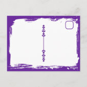 Carte Postale Lilacs et café violets | Je dis bonjour (Dos)