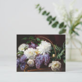 Carte Postale Lilacs et pivoines Floral Art (Debout devant)