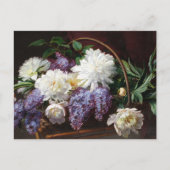 Carte Postale Lilacs et pivoines Floral Art (Devant)