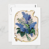 Carte Postale Lilacs vintages (Devant / Derrière)