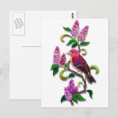 Carte Postale lilas (Devant / Derrière)