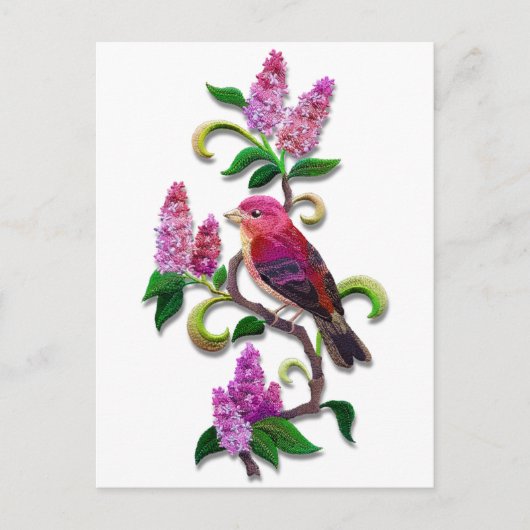 Carte Postale lilas (Devant)