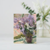 Carte Postale Lilas à la fenêtre Mary Cassatt (Debout devant)