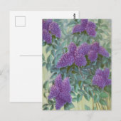 Carte Postale Lilas pourpre de Cargill, 1937 (Devant / Derrière)