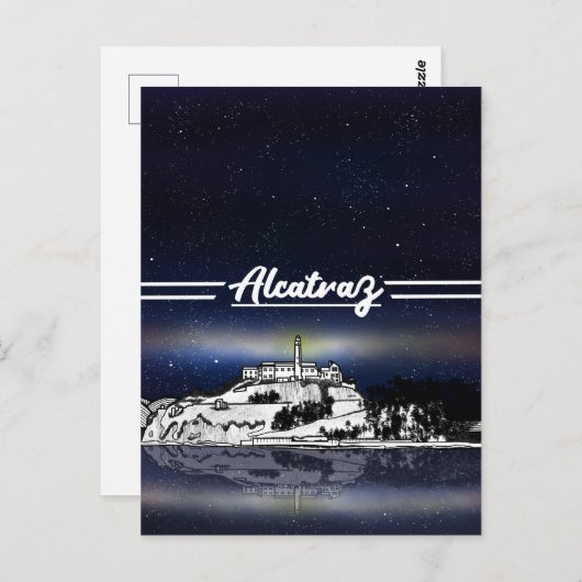 Carte Postale L'île d'Alcatraz (Devant / Derrière)