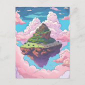 Carte Postale L'île dans les nuages (Devant)