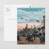 Carte Postale L'île de Coney (Devant / Derrière)