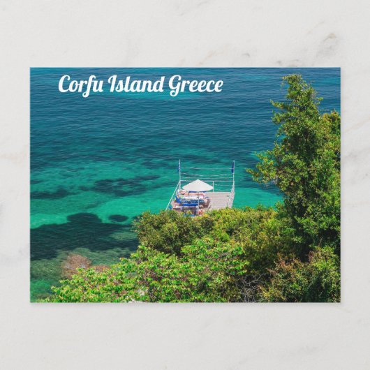 Carte Postale L'île de Corfou Grèce (Devant)