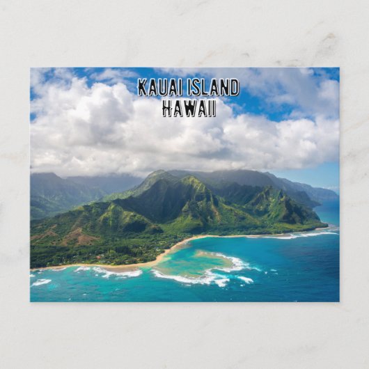 Carte Postale L'île de Kauai sur Hawaii Postcard (Devant)