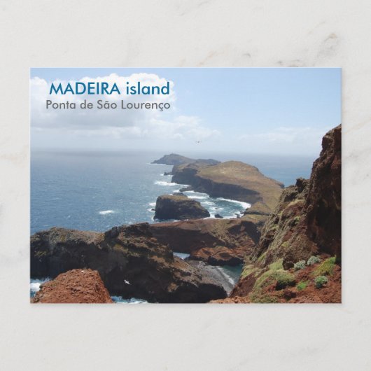 Carte Postale L'île de Madère, Ponta de São Lourenço (Devant)