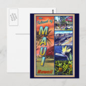 Carte Postale L'île de Maui Hawaï (Devant / Derrière)