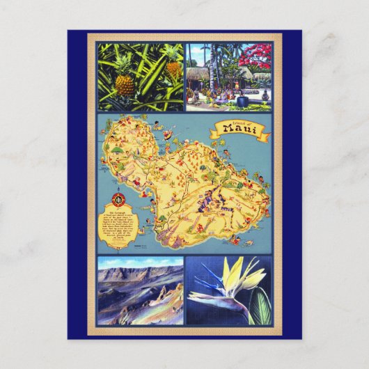 Carte Postale L'île de Maui Hawaii (Devant)