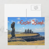 Carte Postale L'île de Pâques (Rapa Nui) (Devant / Derrière)
