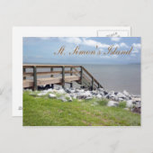 Carte Postale L'île de Saint-Simon (Devant / Derrière)