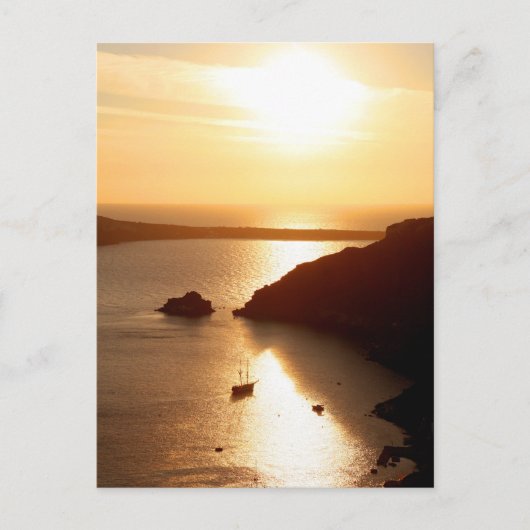 Carte Postale L'île de Santorin Grèce (Devant)