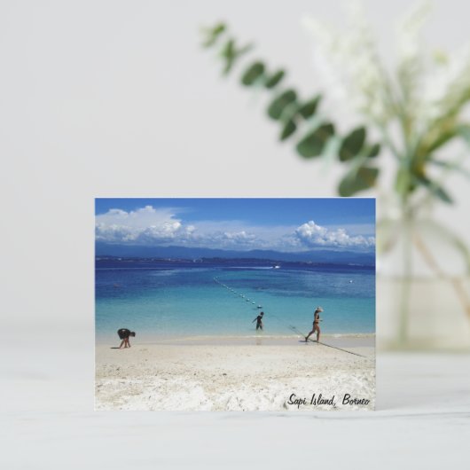 Carte Postale L'île de Sapi, Bornéo (Debout devant)