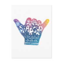 L'île de Siargao surfer main shaka